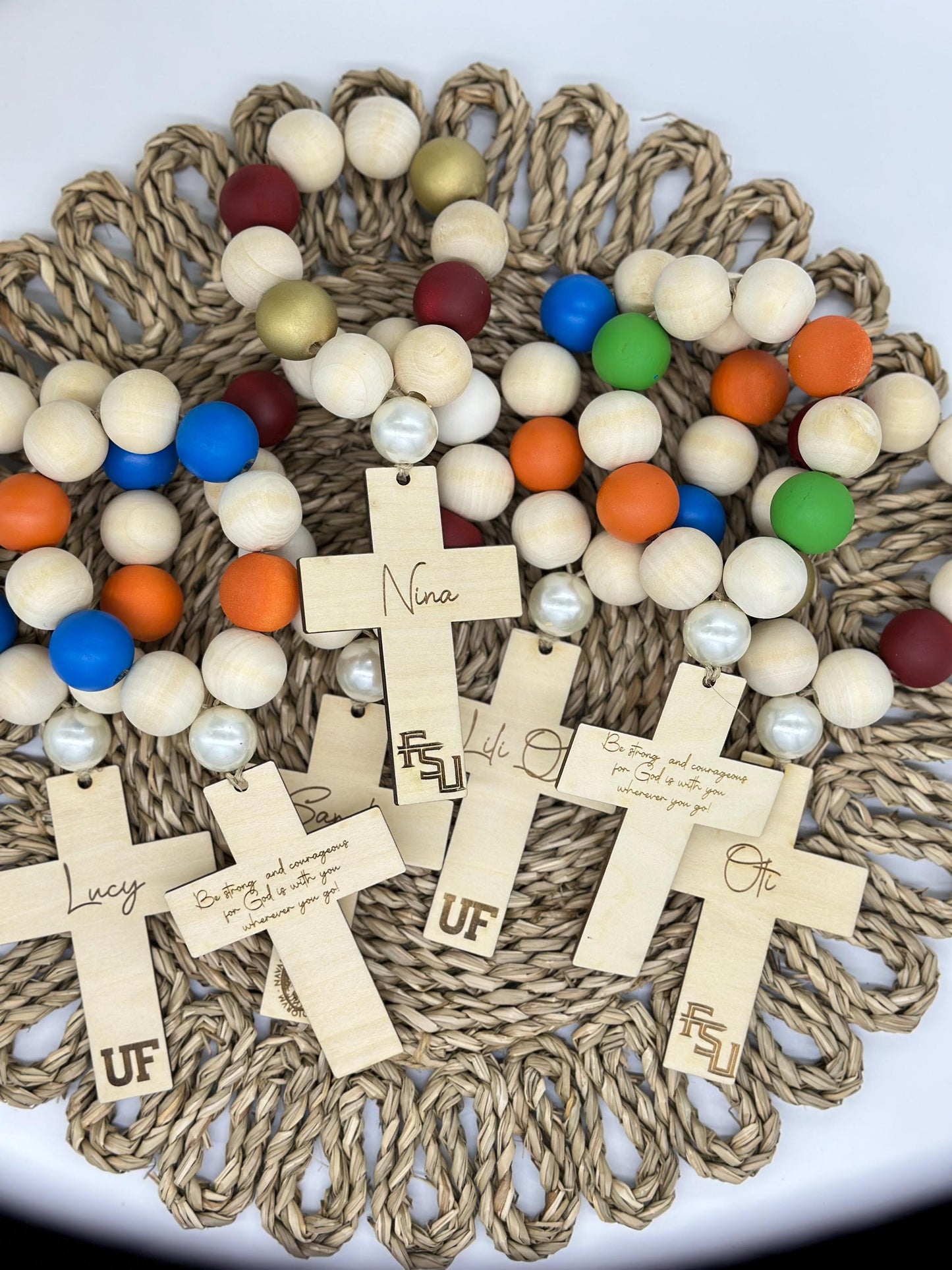 College Rosary Gift for: Dorm Decor, College Acceptance, College Decor, Graduation, Personalized Rosary