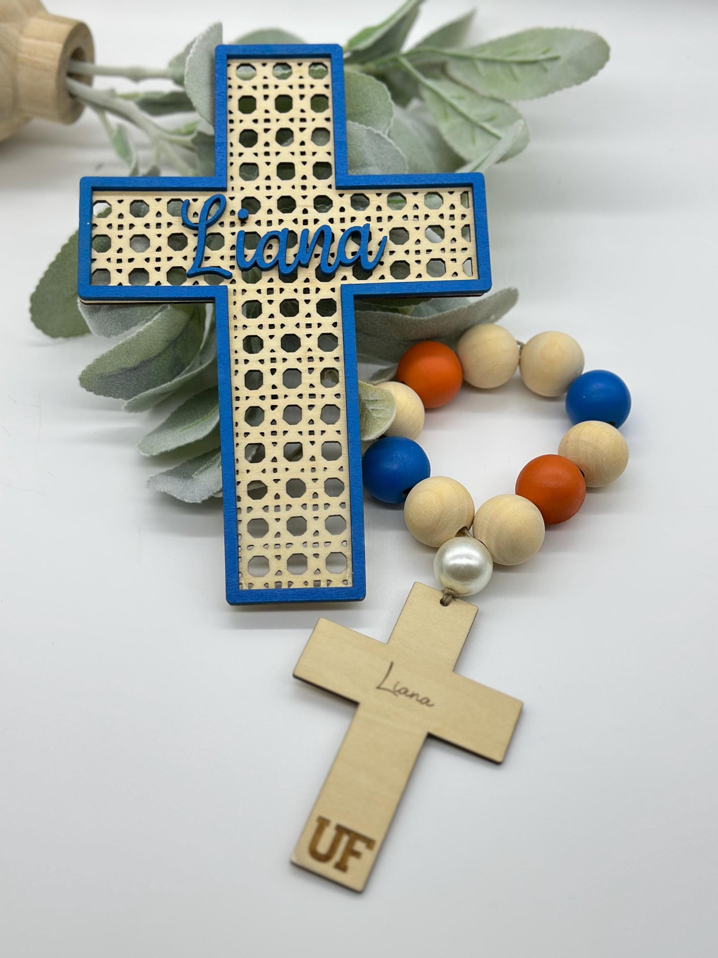Personalized Rattan Cross
