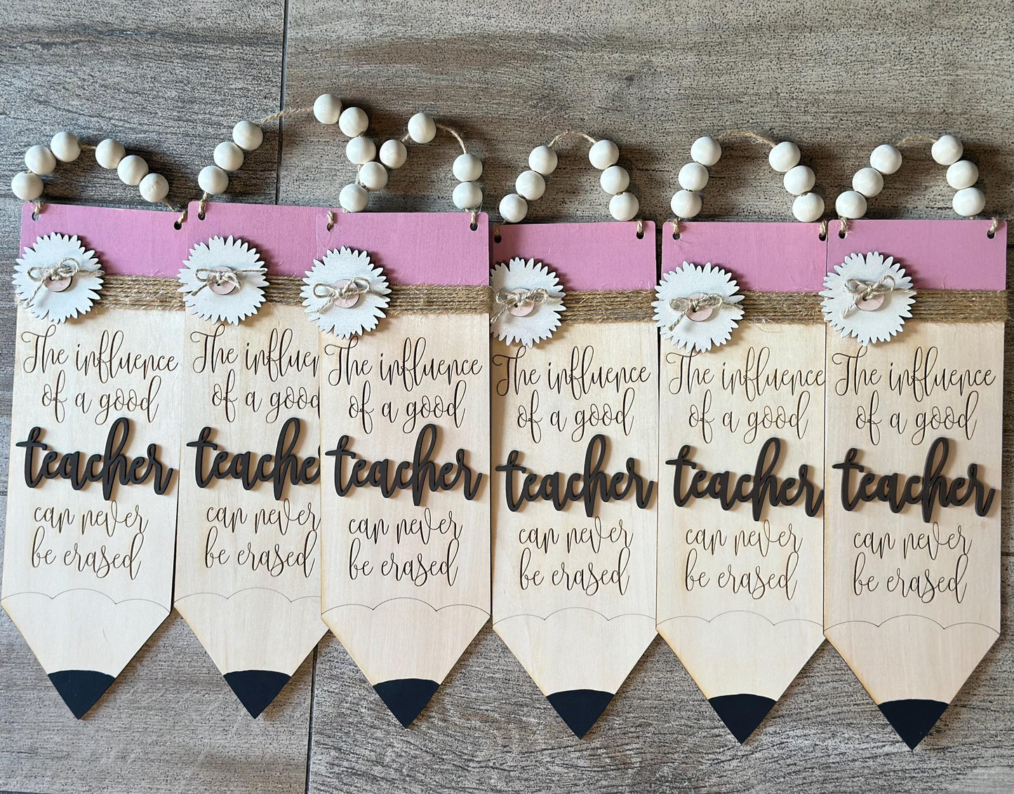 Boho Pencil Door Sign: Teacher Gift