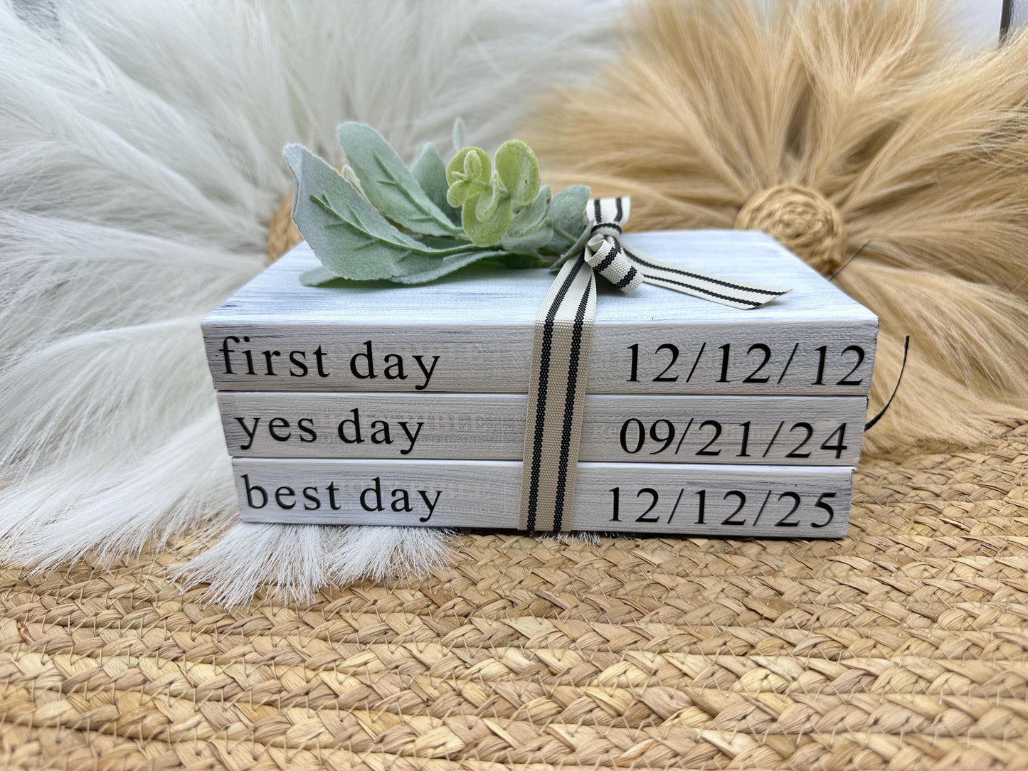Love Story Bible Book Stack: Wedding Keepsake, Farmhouse Decor