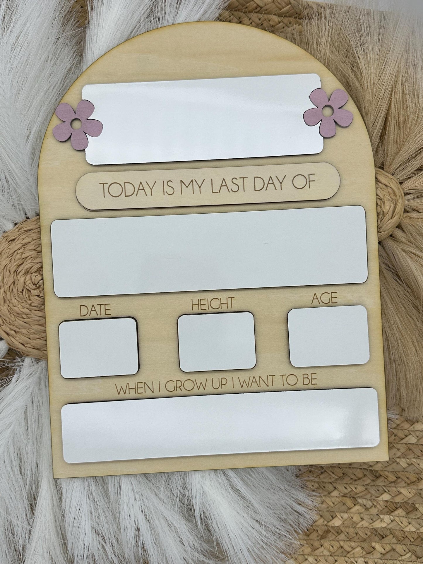 Personalized Back to School Sign: First & Last Day Keepsake