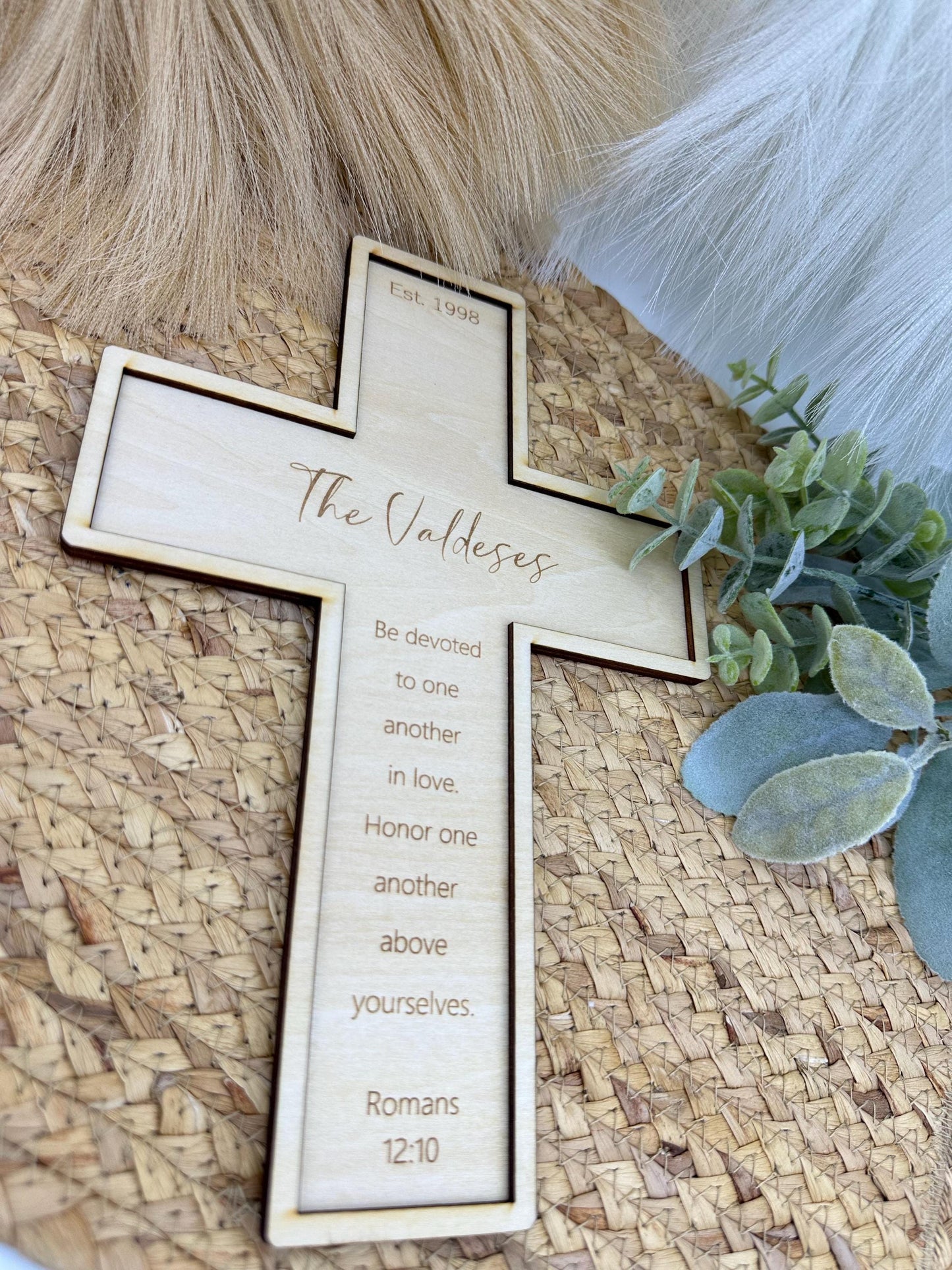 Wedding Cross | Personalized Wedding Gift | Personalized Cross | Wedding Shower Gift | Wood Cross | Anniversary Gift | Housewarming Gift