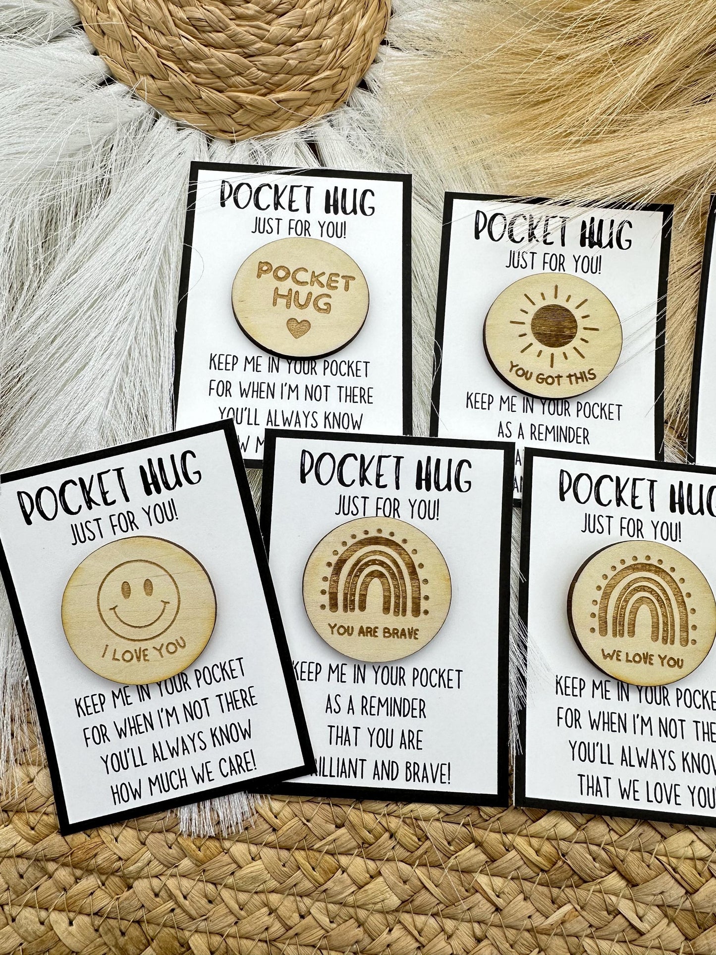 Pocket Hug | Back to School Hug | New Adventure Gift | Good Luck Coin | Here's a Hug | First Day of School Gift | College Gift