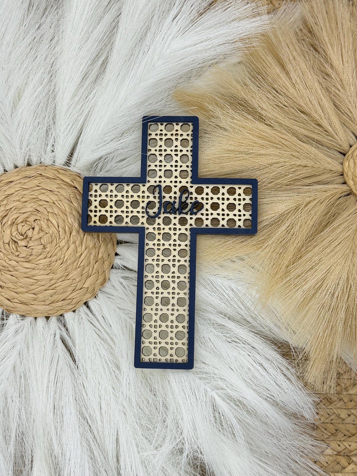 Personalized Rattan Cross