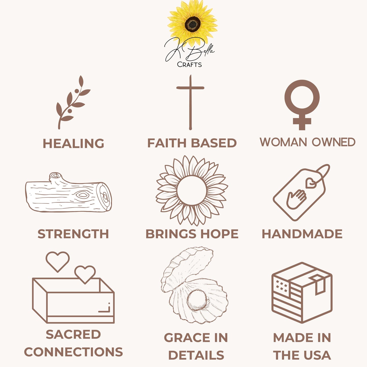 Personalized Wood Bead Decade Rosary: Catholic Prayer Beads, Baptism Gift