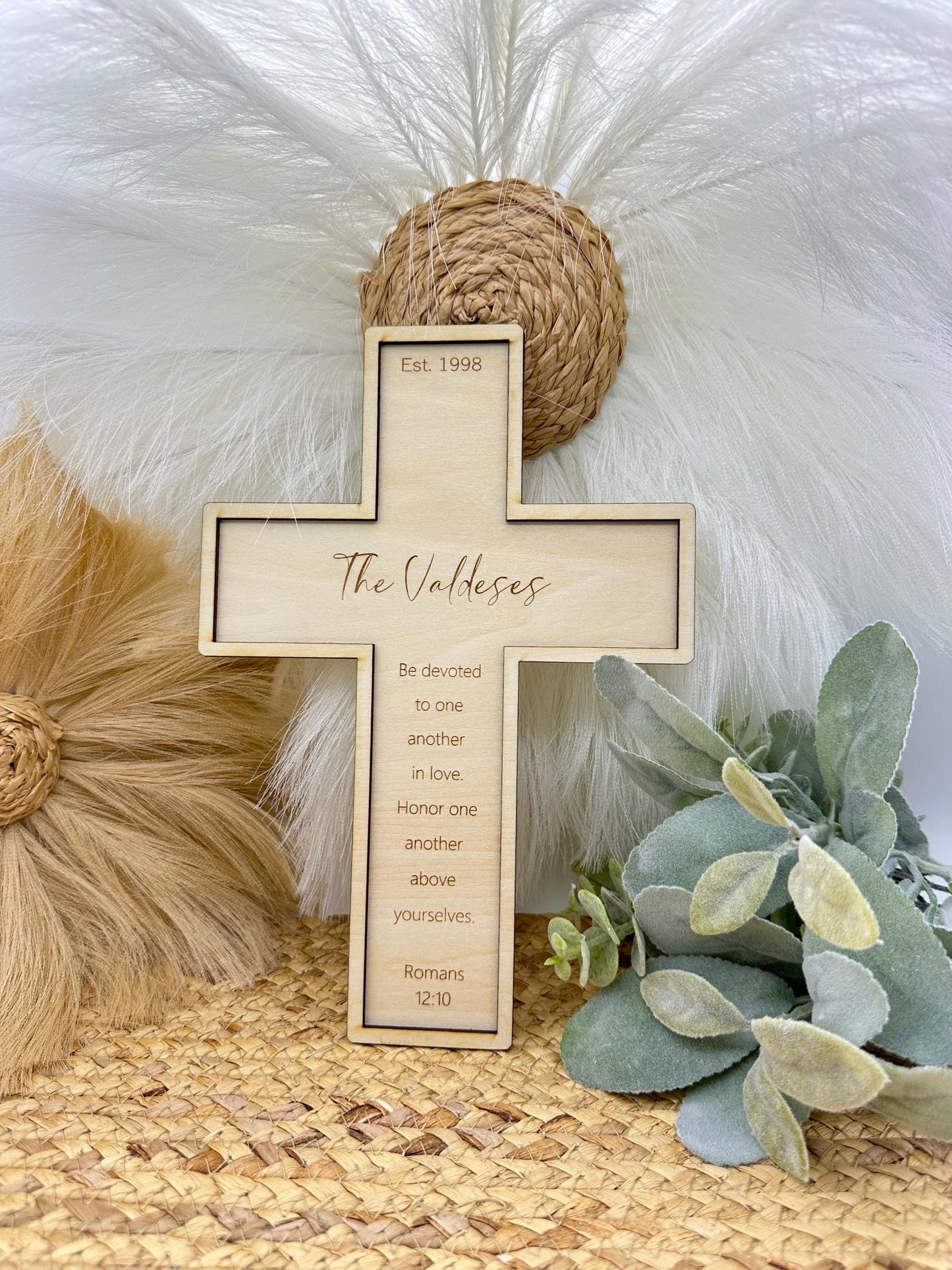 Wedding Cross | Personalized Wedding Gift | Personalized Cross | Wedding Shower Gift | Wood Cross | Anniversary Gift | Housewarming Gift