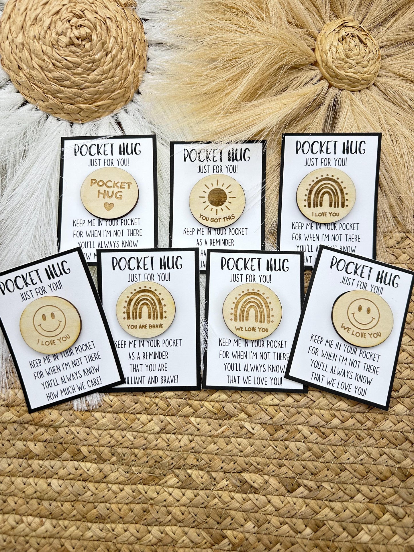 Pocket Hug | Back to School Hug | New Adventure Gift | Good Luck Coin | Here's a Hug | First Day of School Gift | College Gift