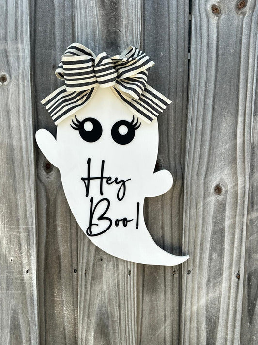 Glam Ghost Decor Door Hanger