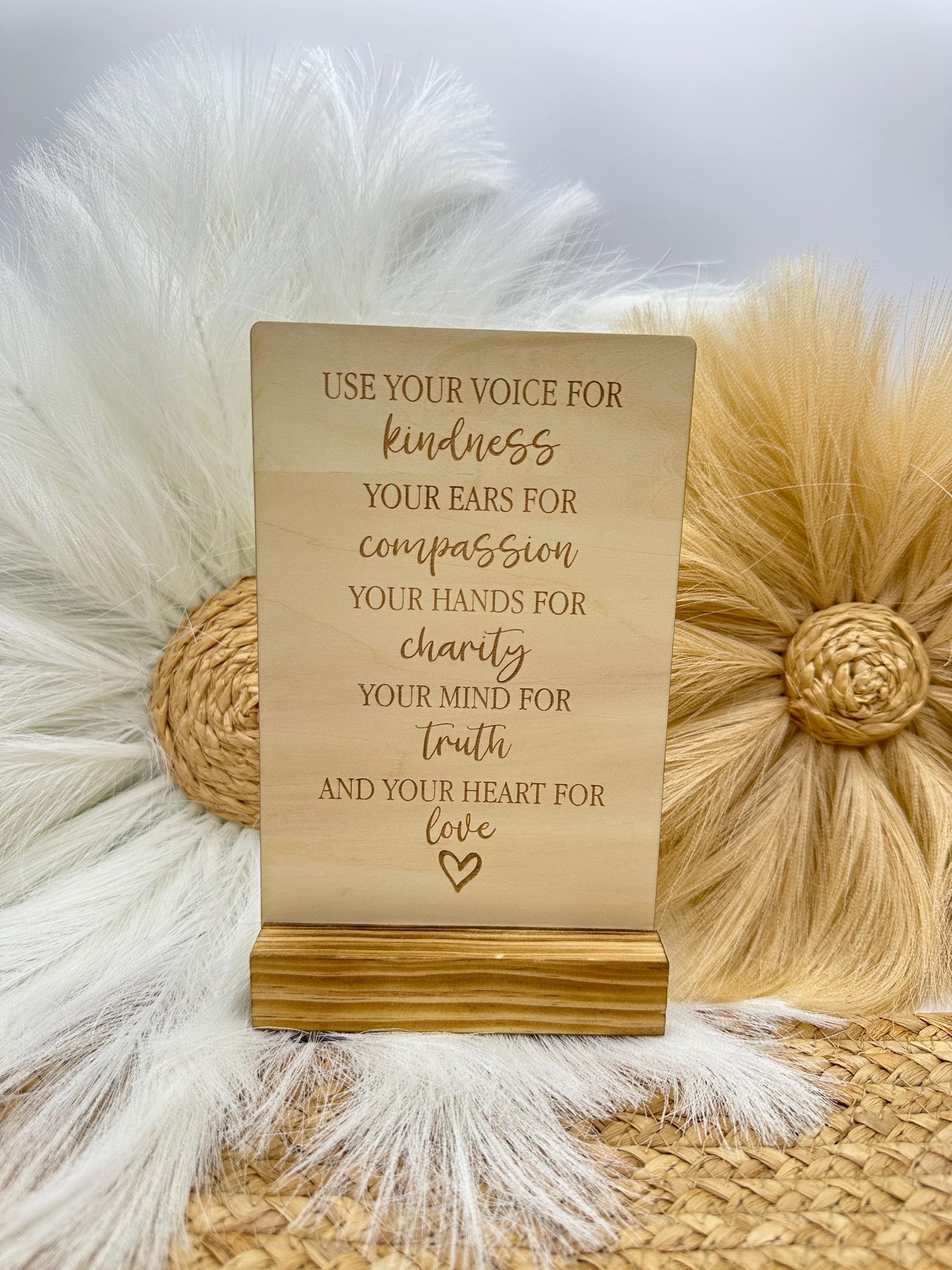 Motivational Desk Sign: Rustic Wood Office Decor - Empowering Gift