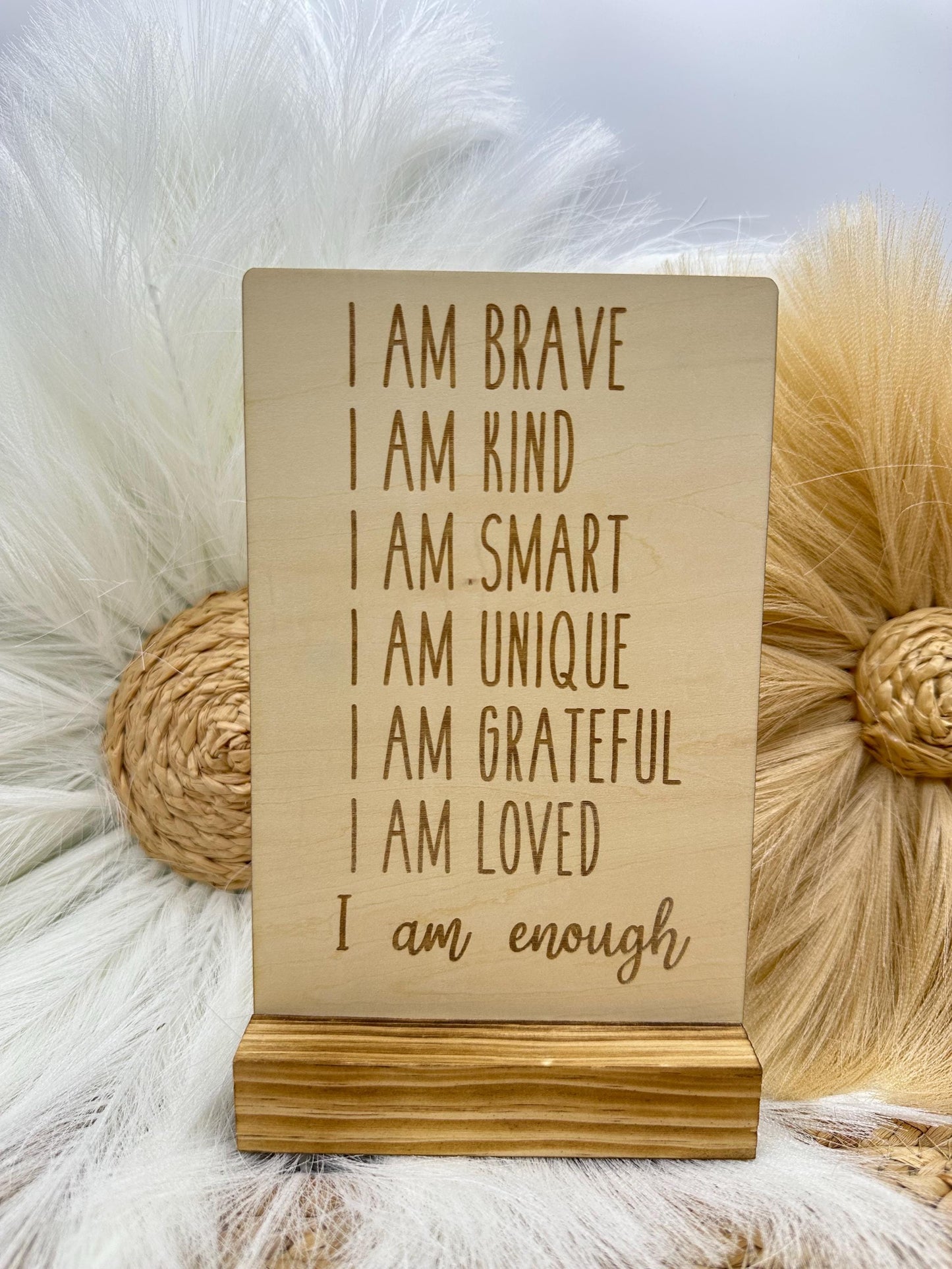 Motivational Desk Sign: Rustic Wood Office Decor - Empowering Gift