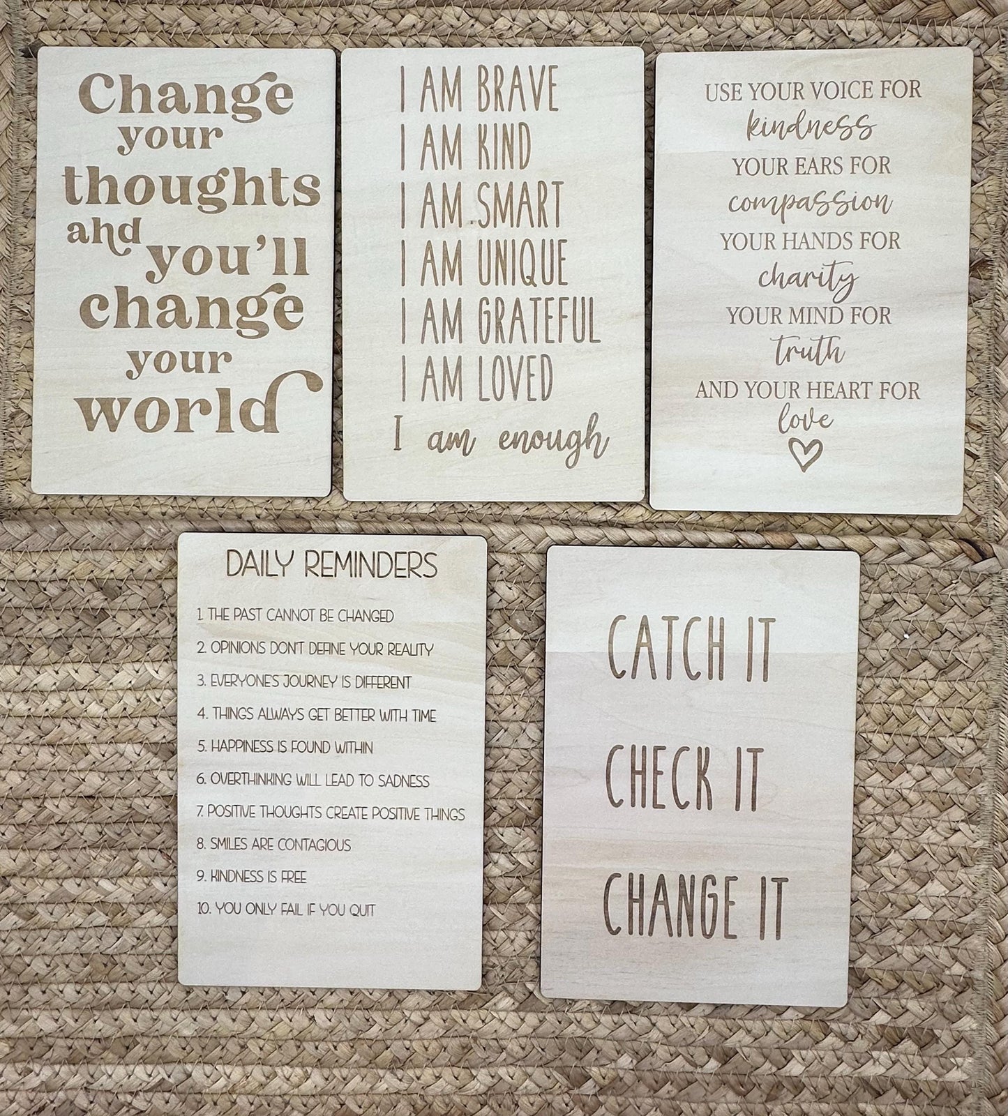 Motivational Desk Sign: Rustic Wood Office Decor - Empowering Gift