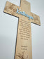Personalized Olive Branch Cross Keepsake