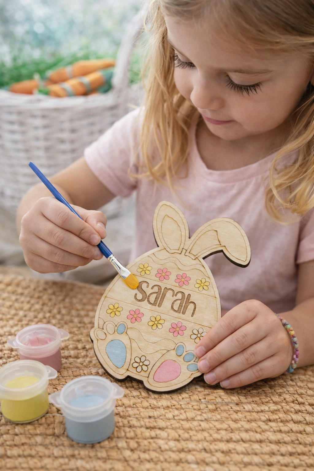 DIY Personalized Egg Painting Kit for Kids | Easter Craft Kit | Custom Name Easter Activity | Christian Easter Gift for Children