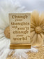 Motivational Desk Sign: Rustic Wood Office Decor - Empowering Gift