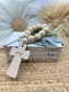"I Can't But I Know a Guy" Farmhouse Bible Book Stack: Decorative Book Set with Greenery