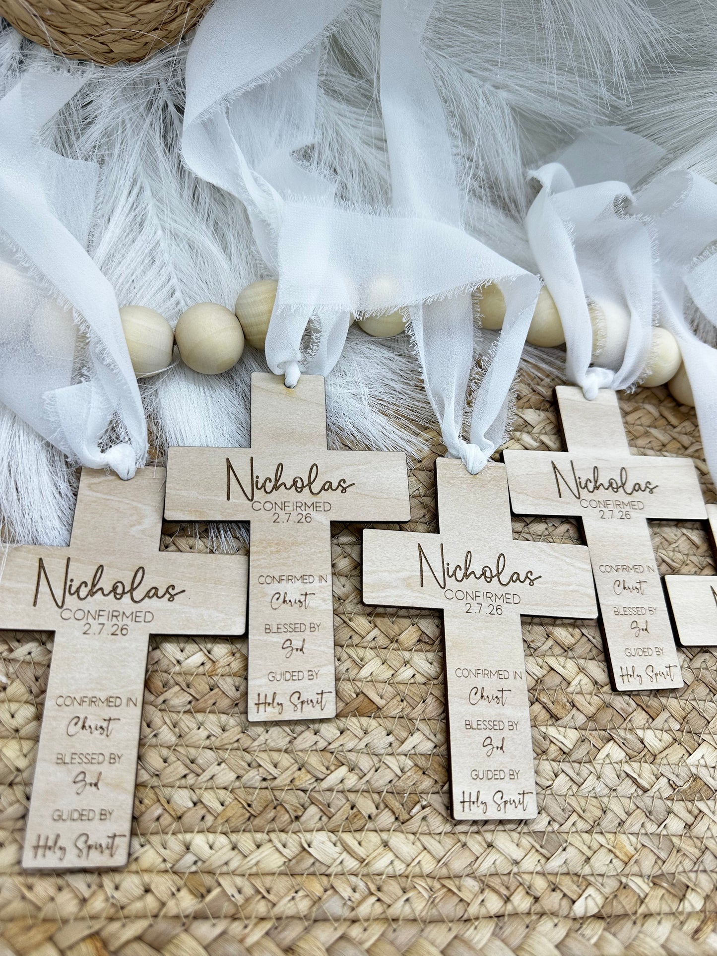 Personalized Wood Cross Favor