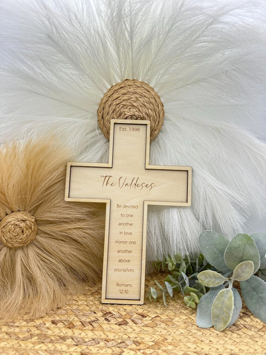 Wedding Cross | Personalized Wedding Gift | Personalized Cross | Wedding Shower Gift |  Wood Cross | Anniversary Gift | Housewarming Gift