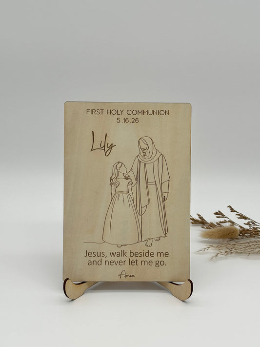 Child Walking with Jesus