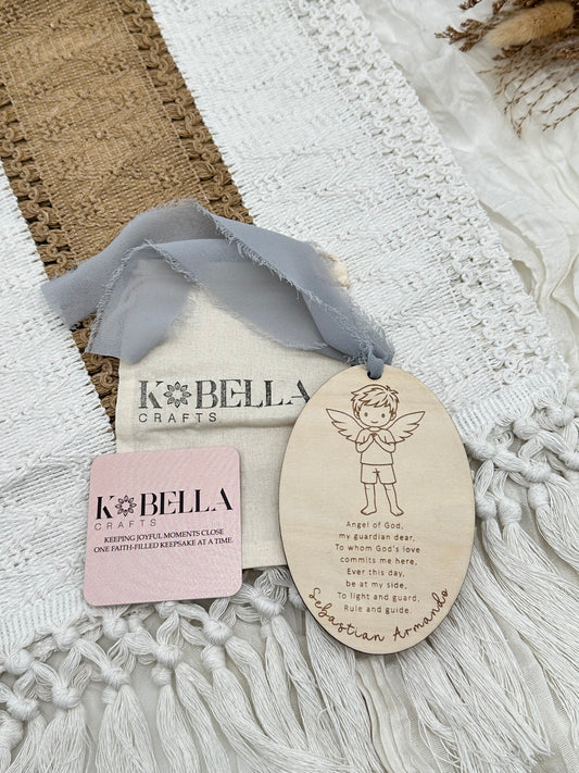 Personalized Guardian Angel Charm