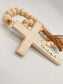 Grateful Heart Cross | Rustic White Inspirational Gift