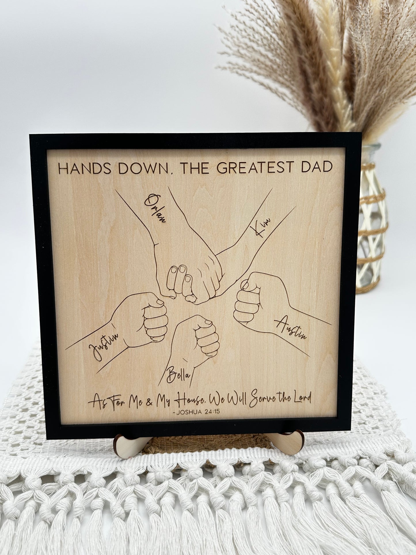 Hands Down the Greatest Dad Sign