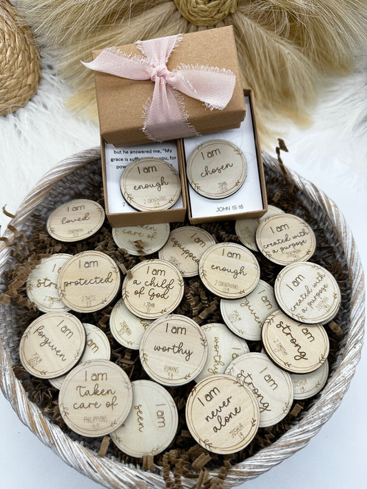 Mystery Prayer Coin | Faith-Inspired Surprise Catholic Gift | Encouraging Scripture Coin Keepsake