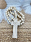 Full Wood & Pearl Rosary