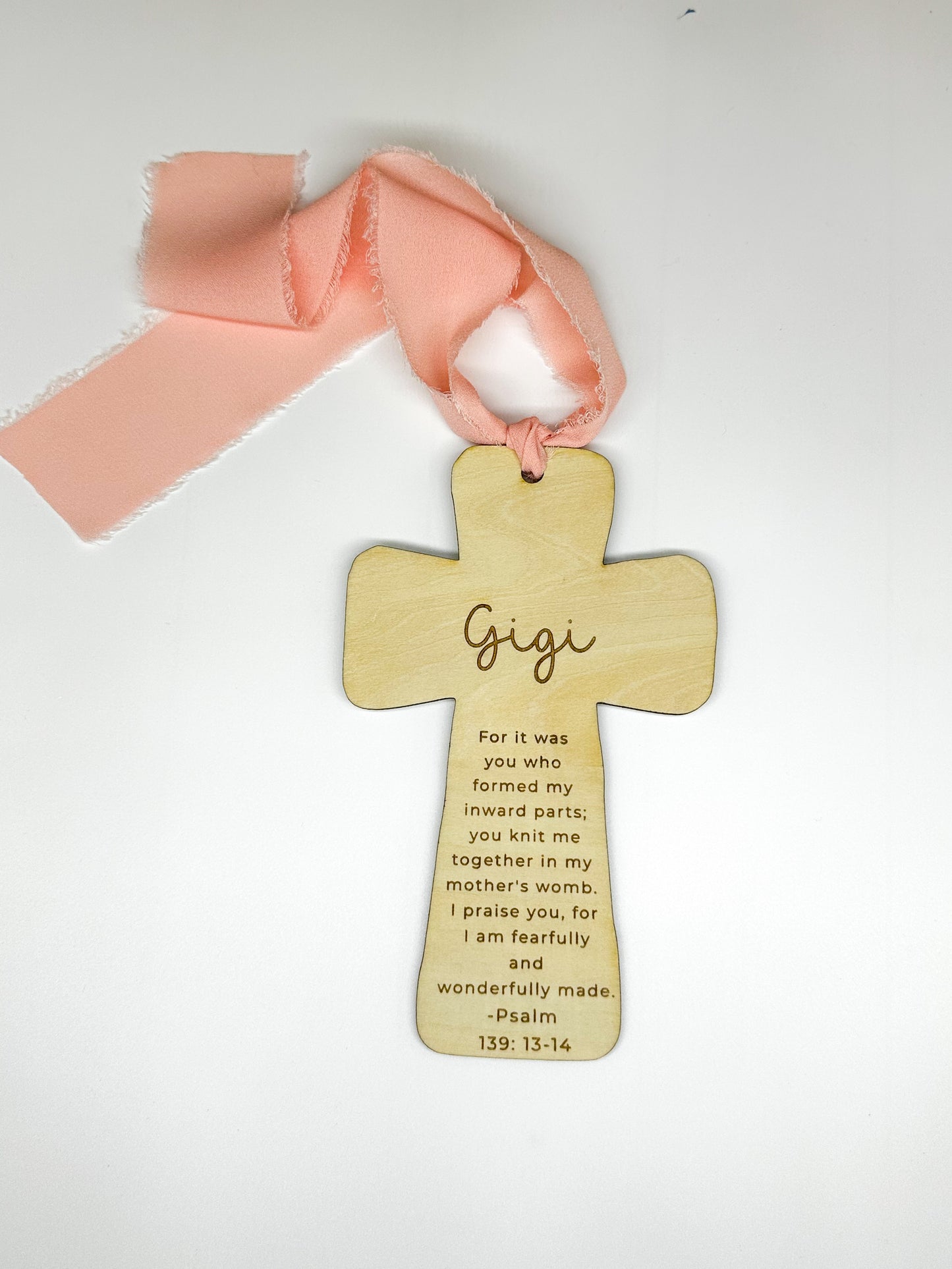 Personalized Sacrament Cross Ornament