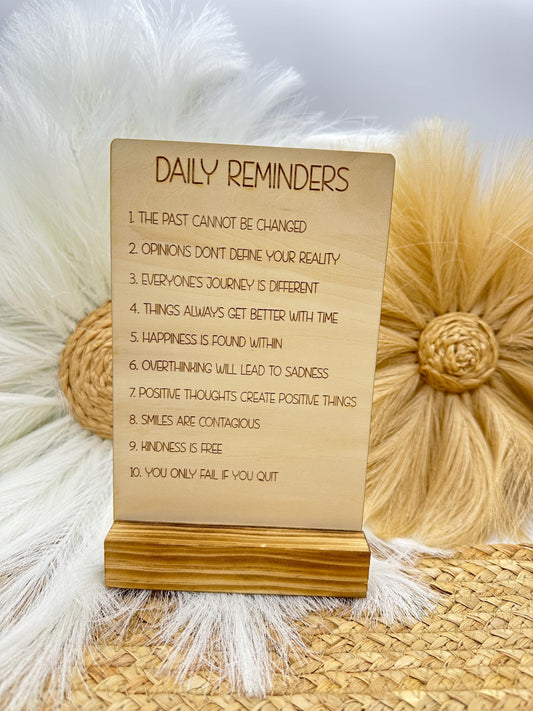 Motivational Desk Sign: Rustic Wood Office Decor - Empowering Gift