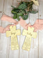Personalized Sacrament Cross Ornament