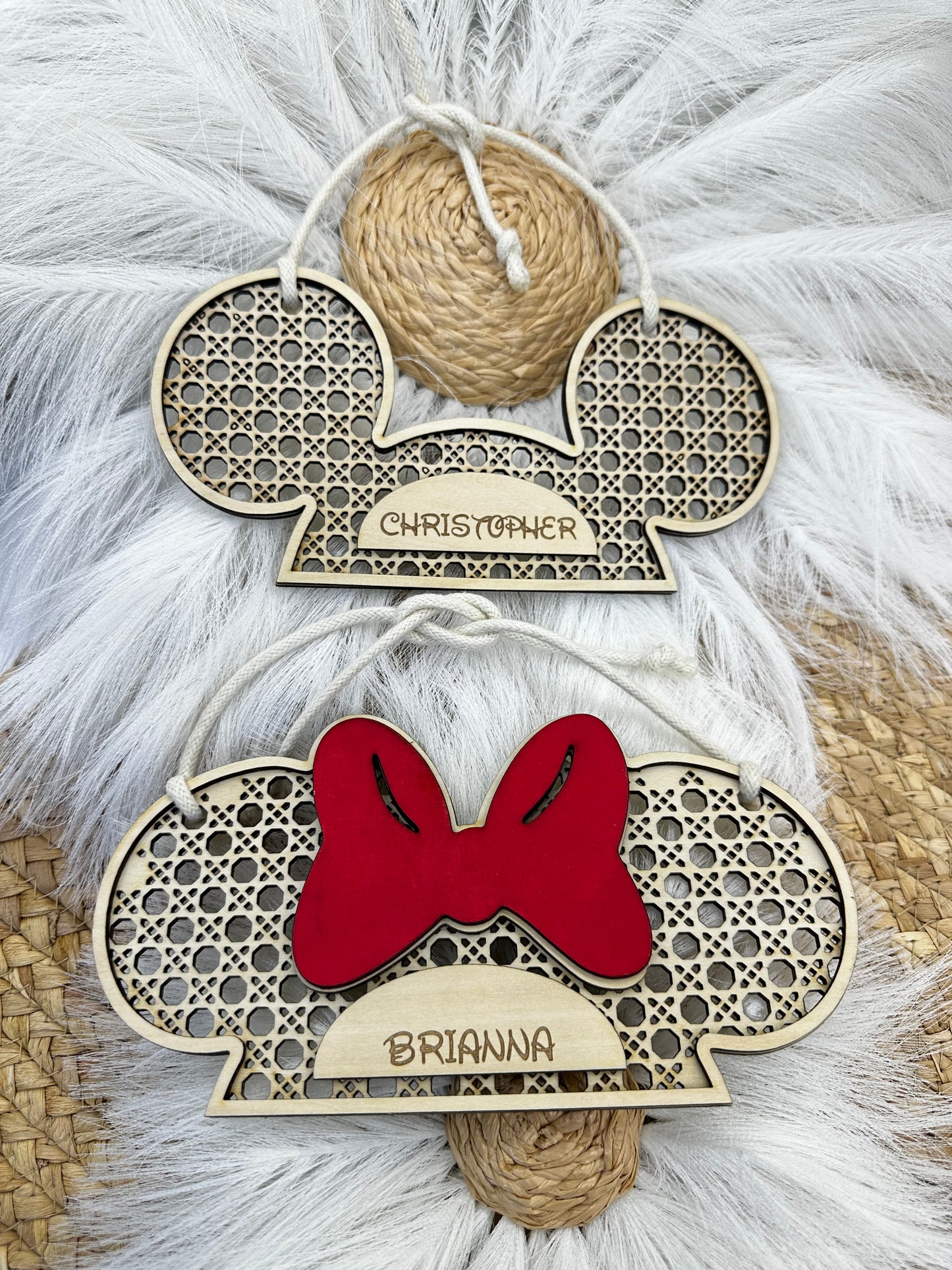 Personalized Mickey & Minnie Stroller Sign