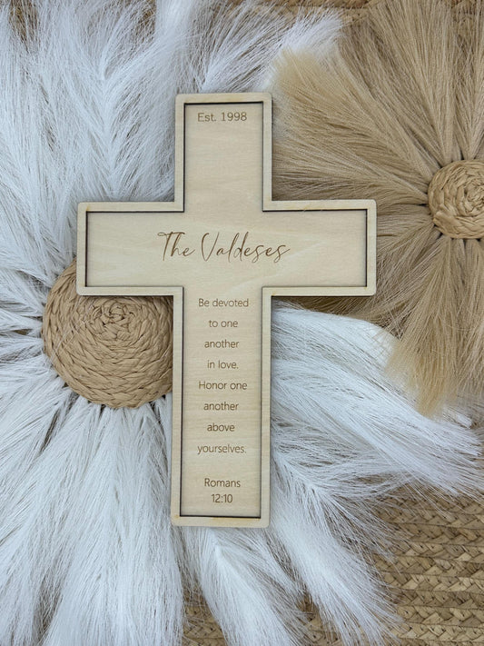 Wedding Cross | Personalized Wedding Gift | Personalized Cross | Wedding Shower Gift |  Wood Cross | Anniversary Gift | Housewarming Gift