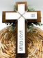 Personalized Wood Wall Cross: Baptism, First Communion, Nursery Decor