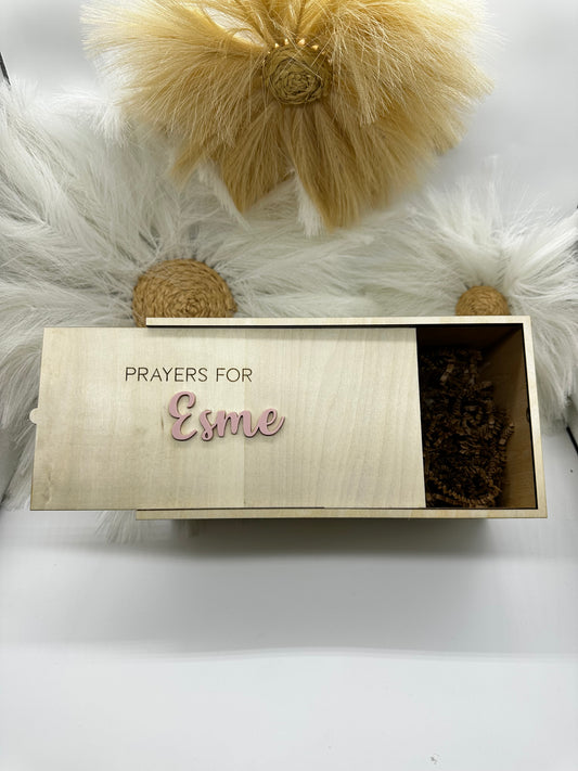 Personalized Wooden Prayer Keepsake Box – Engraved Memory Box for Prayers, Photos, Letters &  Memories