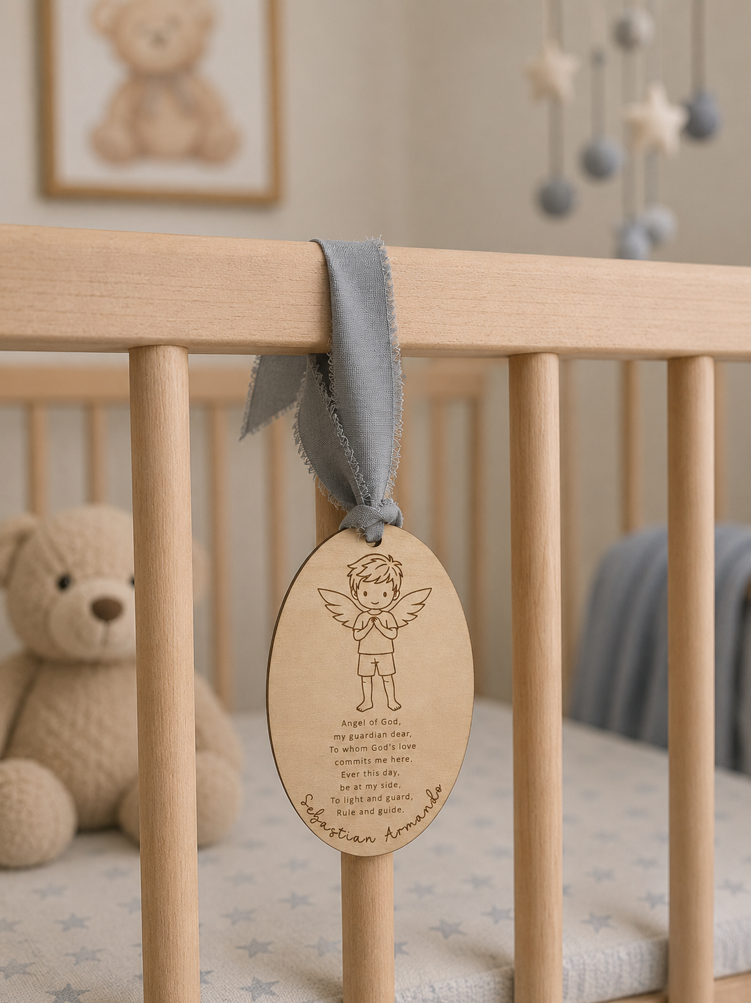 Personalized Guardian Angel Charm