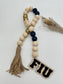College Spirit Wood Bead Garland
