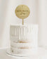 Personalized Round Cake Topper