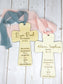 Personalized Sacrament Cross Ornament