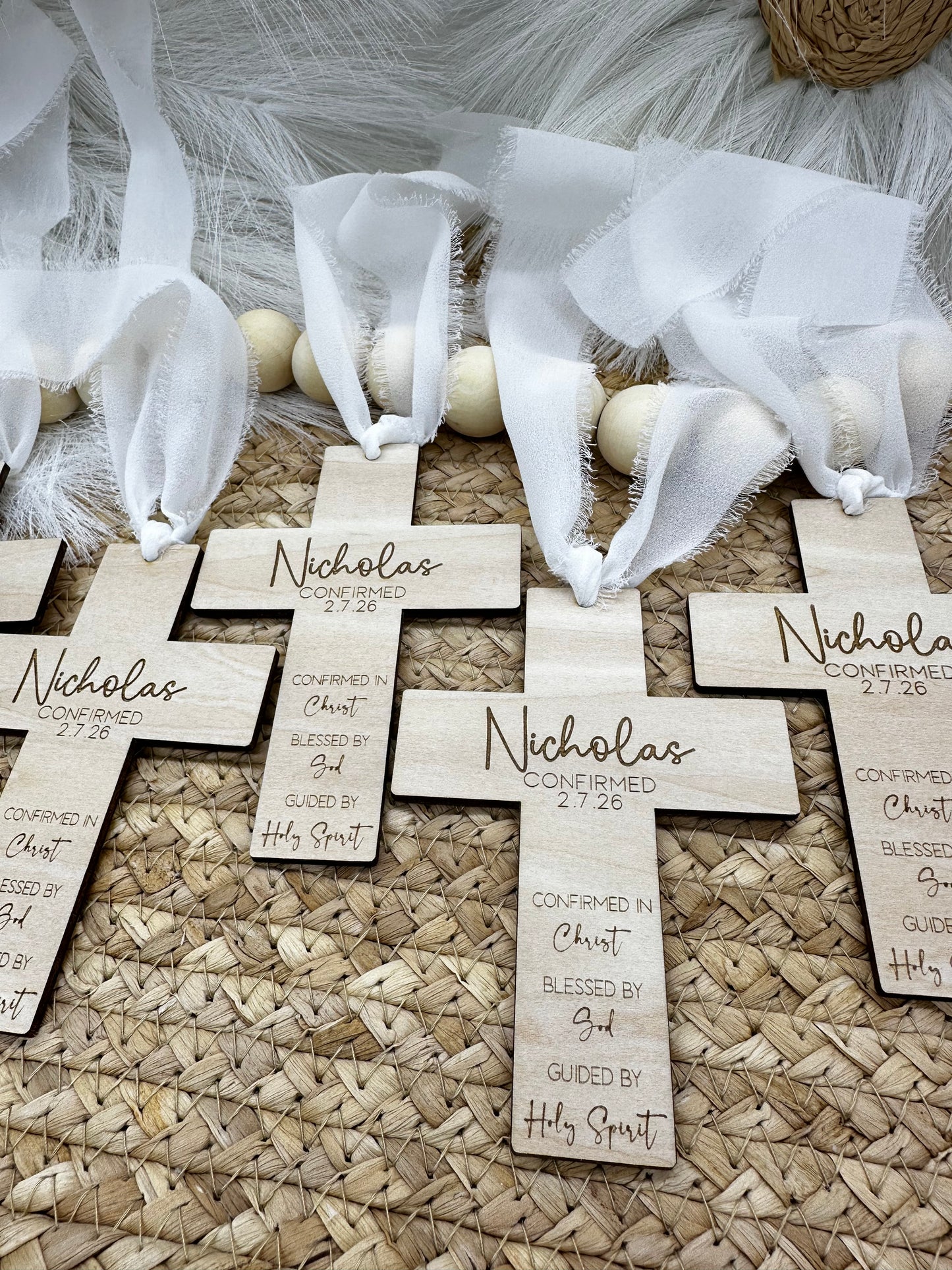 Personalized Wood Cross Favor