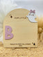 Personalized Halloween Footprint Art Sign: Baby's First Halloween Keepsake