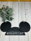 Personalized Mickey & Minnie Stroller Sign
