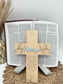Personalized Olive Branch Cross Keepsake