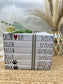 Personalized Family Bible Book Stack: Farmhouse Decor, Custom Names & Dates