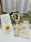 Wood Bead Rosary: Faith Prayer Beads with Wood Cross