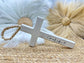 Rustic White Cross to honor strength and gratitude.