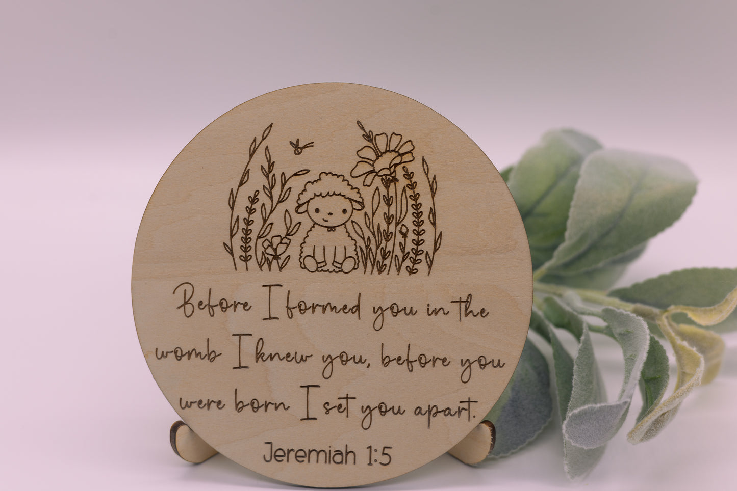 Jeremiah 1:5 Nursery Wood Sign