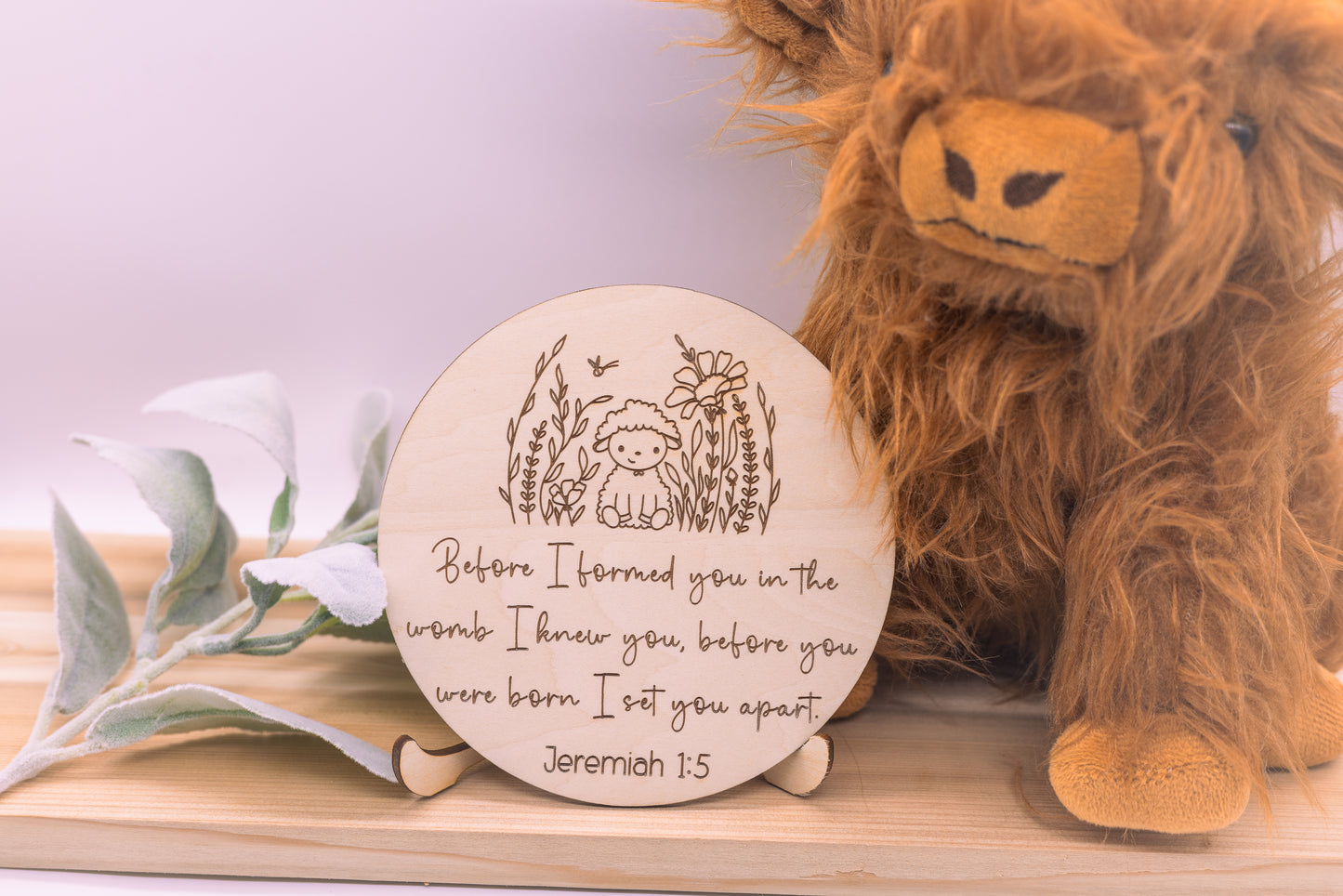 Jeremiah 1:5 Nursery Wood Sign