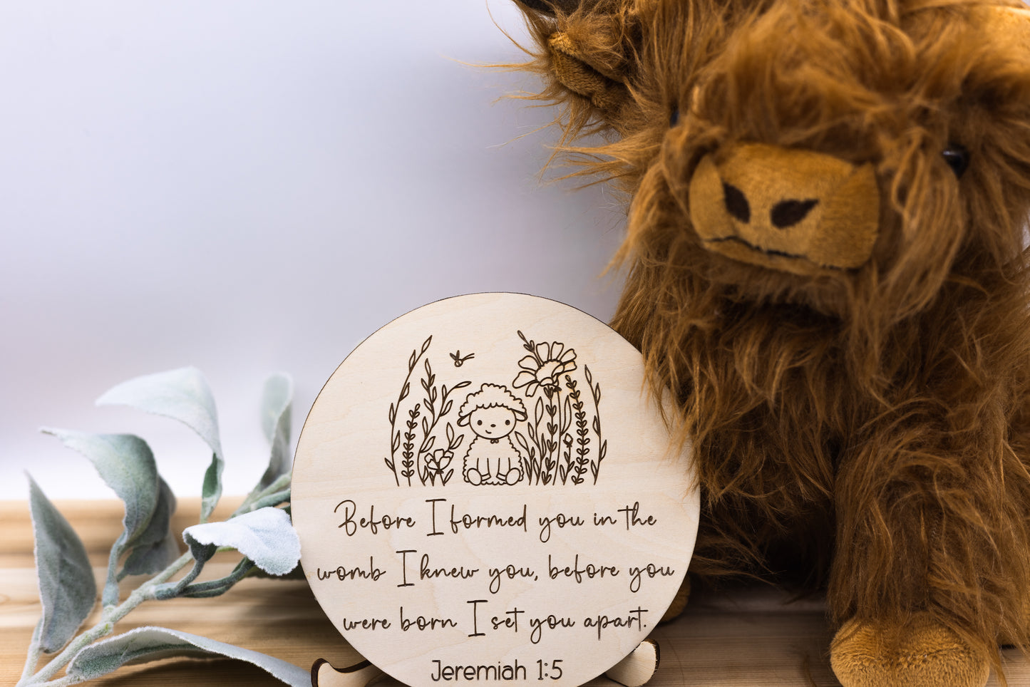 Jeremiah 1:5 Nursery Wood Sign