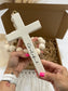 Grateful Heart Cross | Rustic White Inspirational Gift
