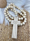Full Wood & Pearl Rosary